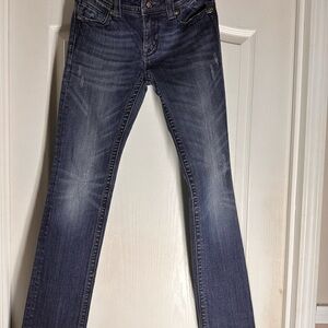Miss Me Women's Dark Blue Straight Leg Jeans